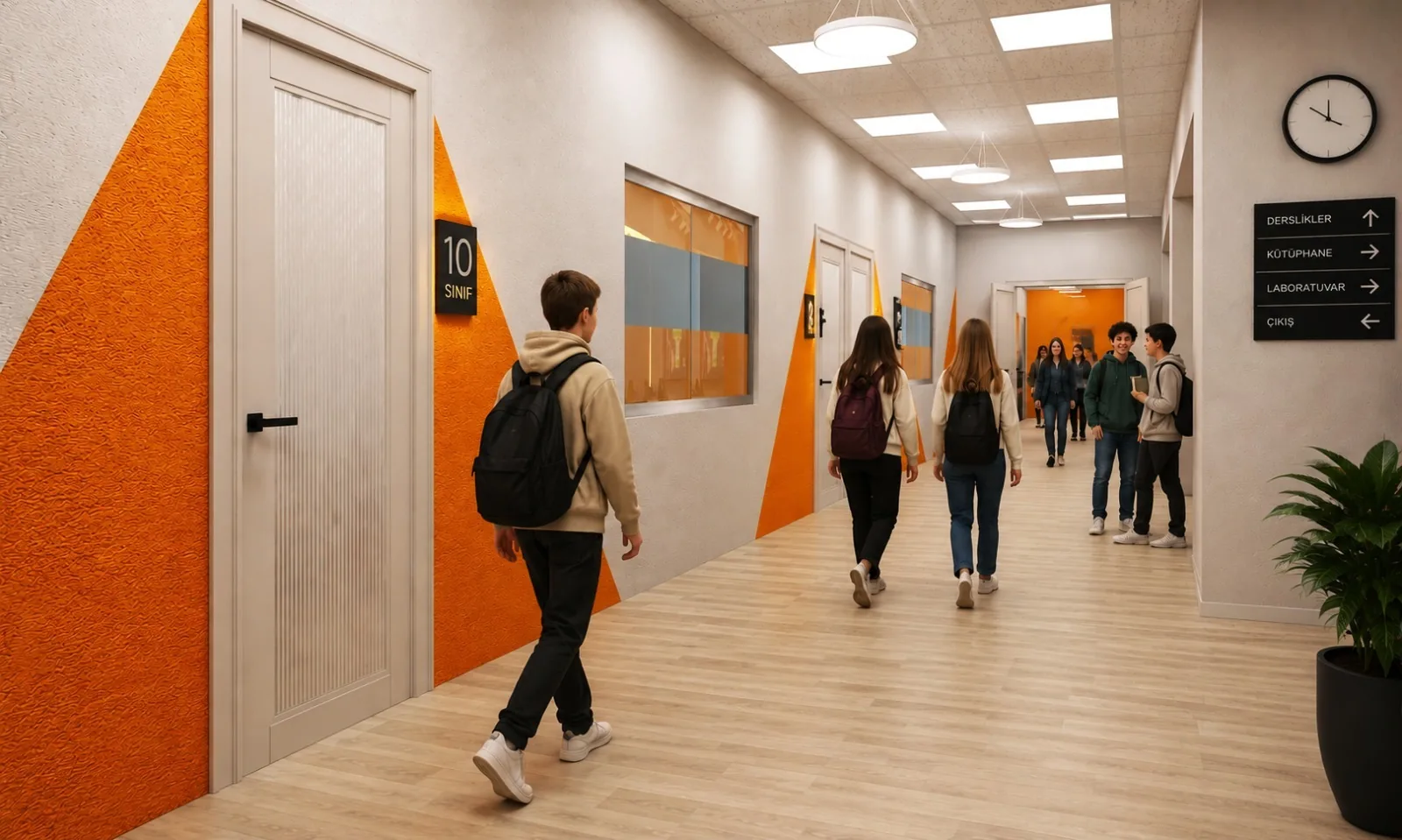 Birey Eğitim Kurumları ana koridoru